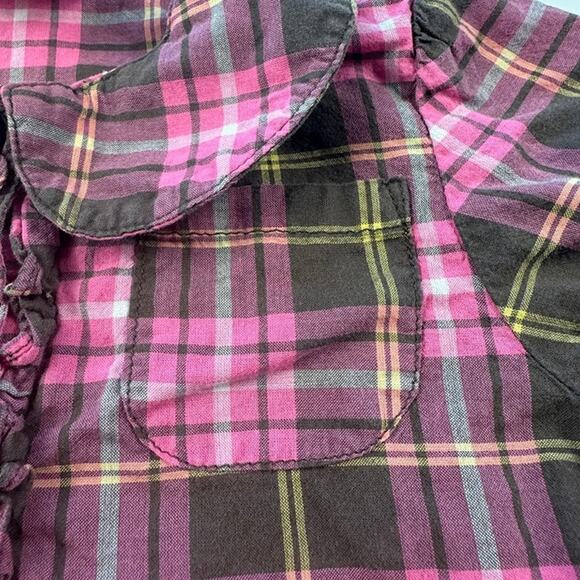Toddler Girl's Pink Plaid Button Down Top Size 2T - Picture 5 of 10